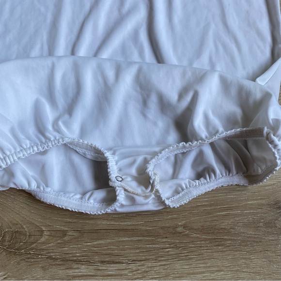 NWT Vintage body suit long sleeve high collar ruffle Victorian feminine - Picture 5 of 13